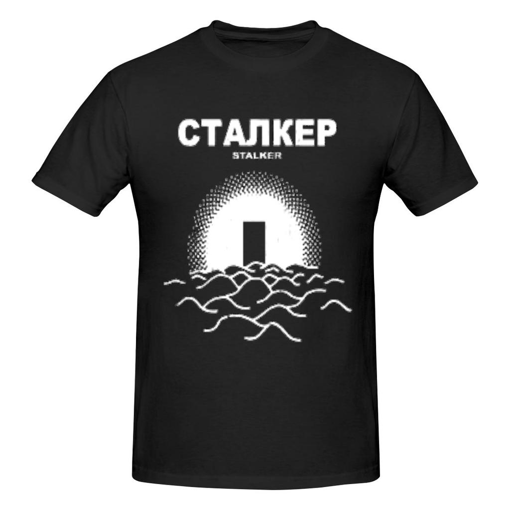 Смешная футболка унисекс «Сталкер» Тарковского с принтом, свободный и приталенный крой, футболки унисекс