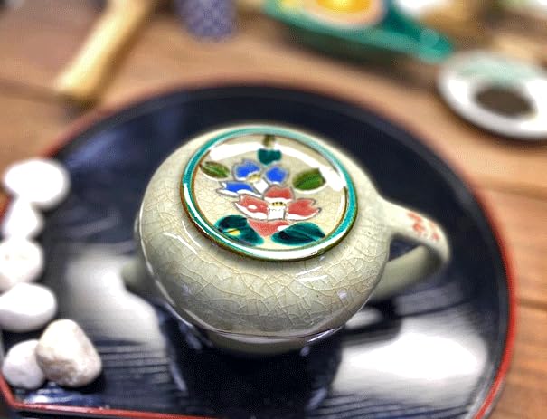 Kutani Большая комбинация sasanqua [чайник/чайник] [задняя фотография]