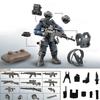 Special Forces Minifigures Weapons Boys Assemble Tank Military Building Blocks Toys
