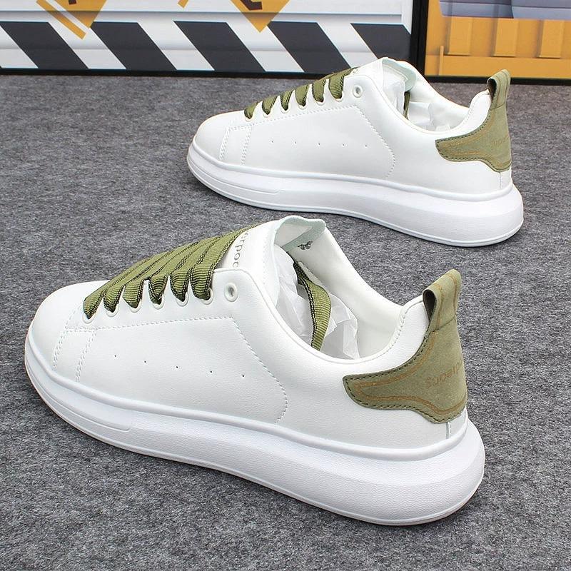 2024 новые белые туфли пара обуви толстая подошва легкая спортивная повседневная обувь роскошные теннисные туфли прогулочная обувь