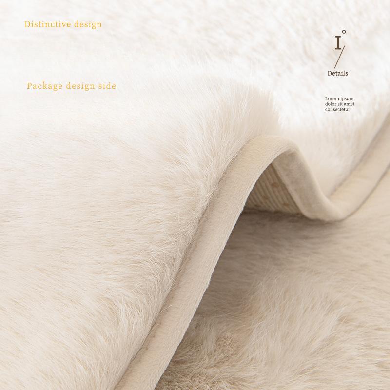 Легкая роскошная плюшевая подушка для дивана с кроликом, зимняя утолщенная нескользящая зимняя подушка, кожаный чехол для дивана