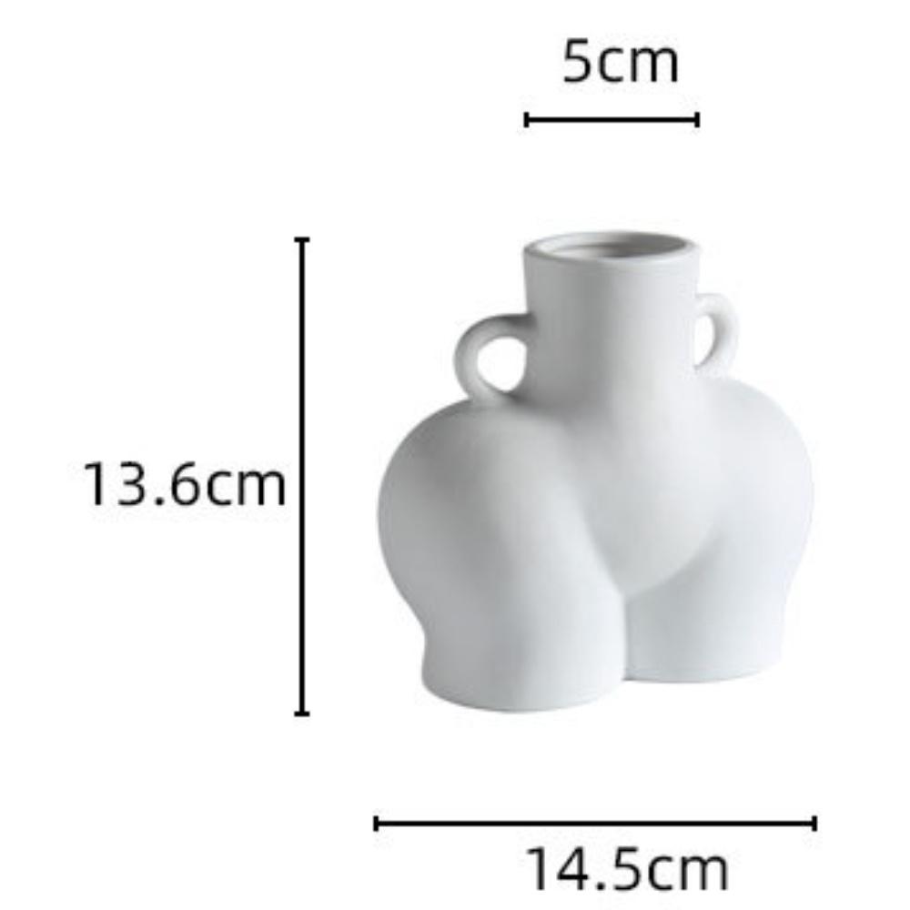 Женская ваза с обнаженным дном, женское обнаженное тело, цветочный горшок, керамический декор