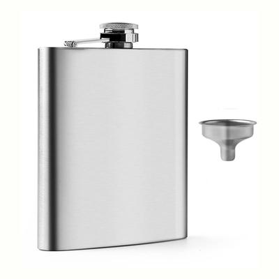 Фляжка Samcos Skittles Hip Flask 8 унций с воронкой Бутылка из нержавеющей стали для виски и саке, легкая, удобная для переноски на открытом воздухе, простая, мужественная, классная, красивая