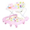 Baby Activity Walker Multi Functional Anti Drop Light Musical 8 Wheels Infant Activity Walker