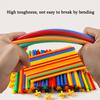 100Pcs/set Straw Constructor Toys Building Toys Straws and Connectors Building Sets Colorful Motor Skills Educational Toy Gift