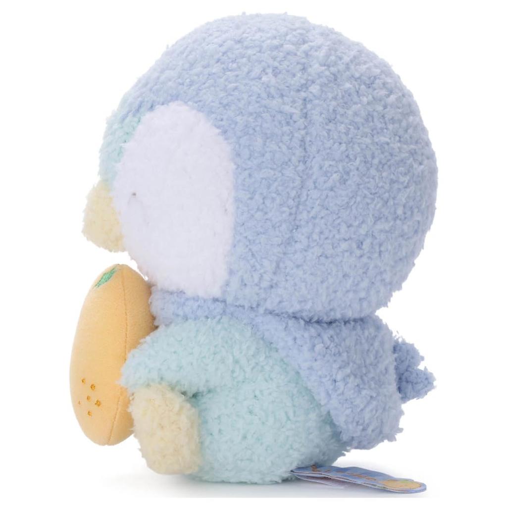 Takara Tomy Arts Pokémon PokéPiece Plush Toy (Colorful Ver.) Piplup Plush Toy, Approximately 15cm Tall