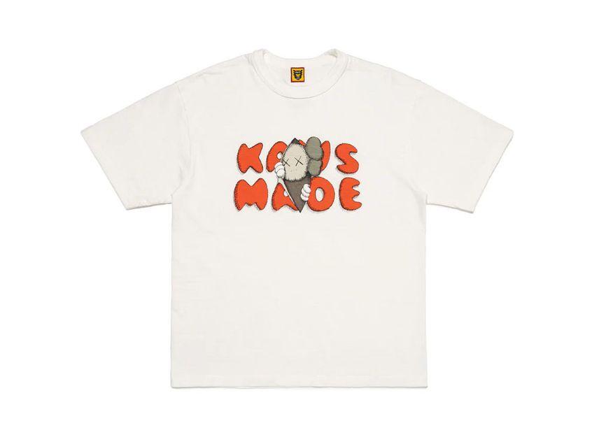 HUMAN MADE x KAWS Футболка с принтом Kaws Made #1 Белая
