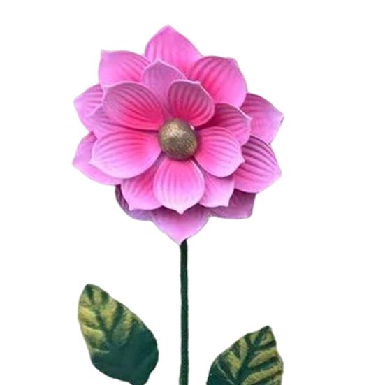 Металлический колышек для цветов, декоративный садовый колышек, уличный колышек для втыкания в землю, колышек для цветов для декора газона, патио, дорожки, двора