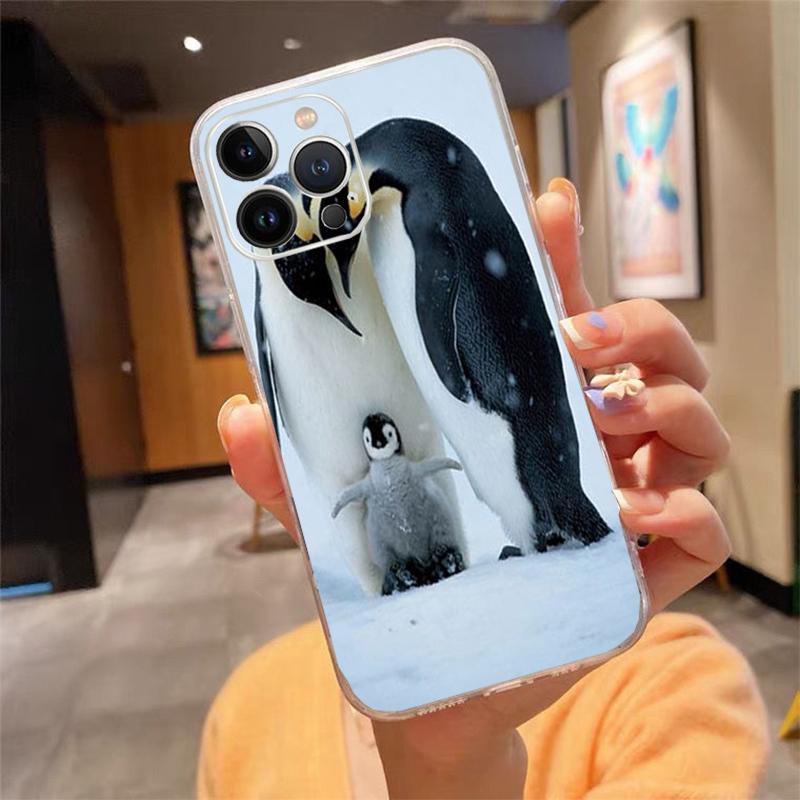 Чехол для телефона для iphone 17ProMax Air 16 15 14 13 Pro Max 15 16 Pro 15Plus Милый Прекрасный Пингвин