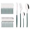 40 шт./компл. Набор столовых приборов Western Gold, набор столовых приборов из нержавеющей стали, вилка, нож, чайная ложка, столовые приборы, кухонная утварь, набор столовых приборов