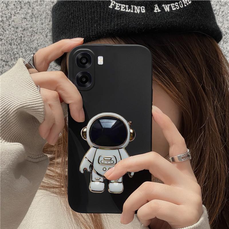 For OPPO A6X A6 Pro Case Fashionable Cartoon Astronaut Stand dustproof Smooth For OPPO A6 Pro A6X Back Cover