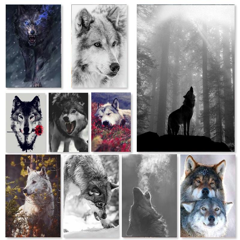 Алмазная мозайка 5д волки