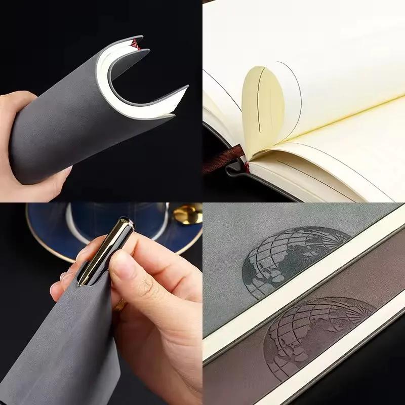 А5 Ретро Книга из Натуральной Кожи Офисная Школьная Принадлежность ПУ Блокнот Блокнот Дневник Бизнес Журнал Планировщик Канцелярские Товары Блокнот