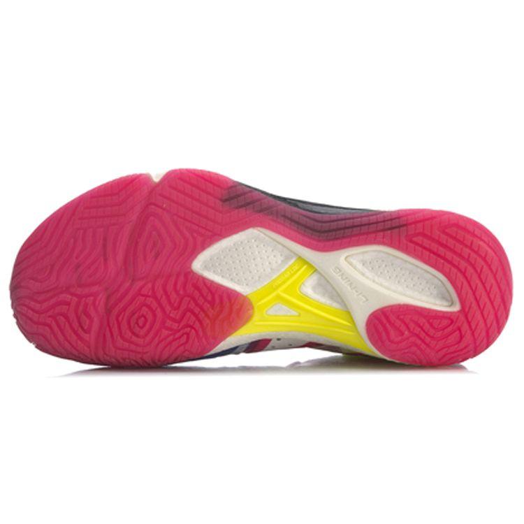 Li Ning Hawk Eagle 4 Fabric TPU Shock Absorbing Non-Slip Wear-Resistant Lightweight Breathable Low-Top Badminton Shoes Women Sneaker AYAR006-1