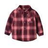 Kids Toddler Flannel Shirt Jacket Plaid Long Sleeve Lapel Button Down Shacket Baby Boys Girls Fall Shirt Coat Outwear