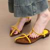 Модные летние новые римские сандалии 2025 женские простые банкетные свадебные женские сандалии ретро роскошные дизайнерские сандалии
