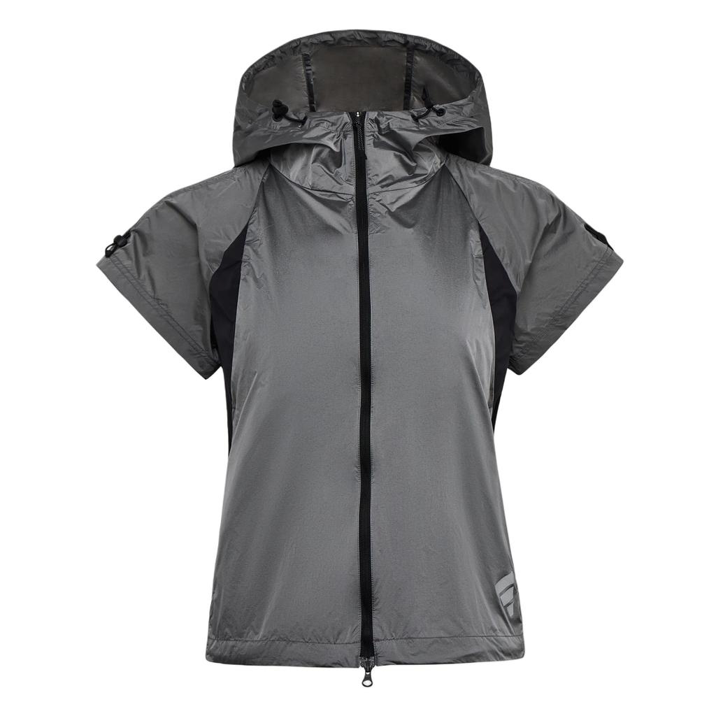 adidas Спортивный жилет с капюшоном Future Style, водостойкий, на молнии, плетеный, женский, KW5908