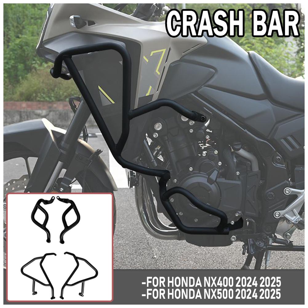 For Honda NX500 NX400 2024-2025 Engine Guard Highway Crash Bar NX 500 400 Motorcycle Frame Protection Bumper Accessories NX-500