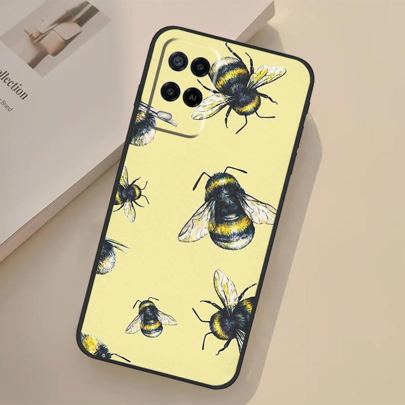 Чехол Мед пчелиный для Oppo A76 A96 A16 A17 A18 A60 A80 A40 A38 A58 A78 A98 A94 A74 A54 A15 A57 A77 A5 Pro