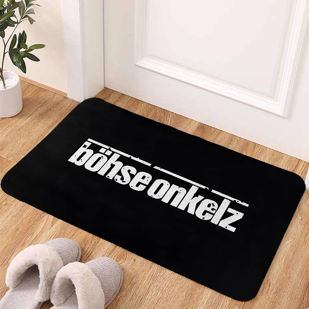 w-Bohses-Onkelzs-Logo Floor Mats Home Laundry Rug Carpet For Living Room Decor Lounge Area Anti-slip Foot Mat Entrance Doormat