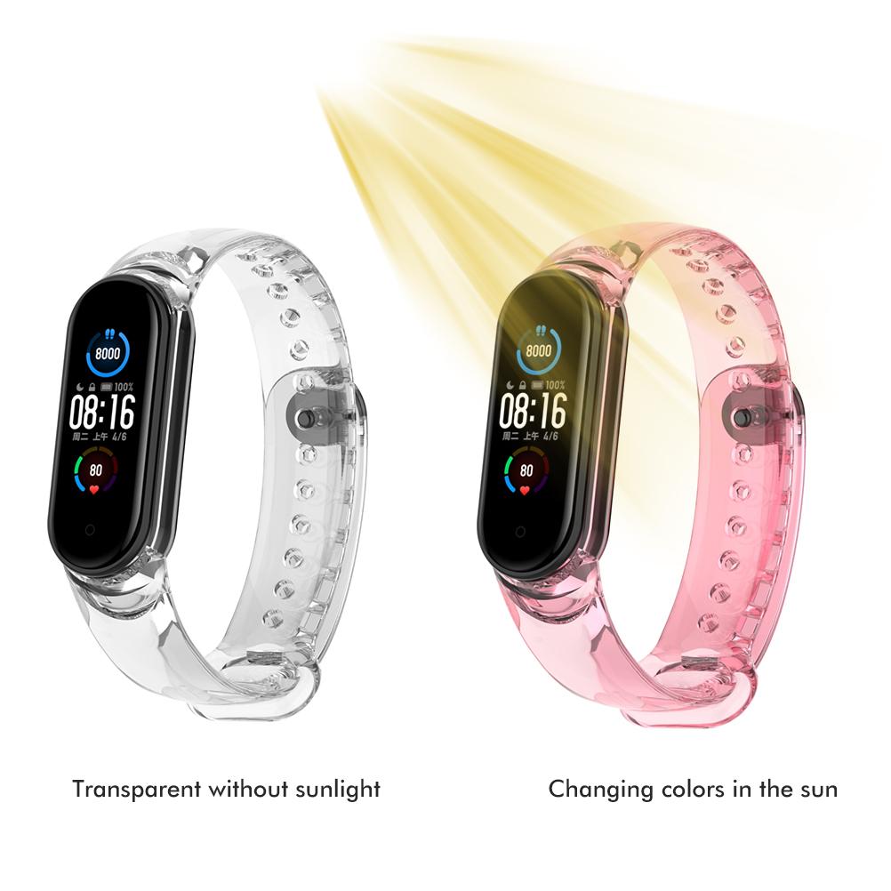 Сменные ремешки, совместимые с Xiaomi Band 7, мягкие браслеты из ТПУ, регулируемый ремешок на запястье для женщин и мужчин