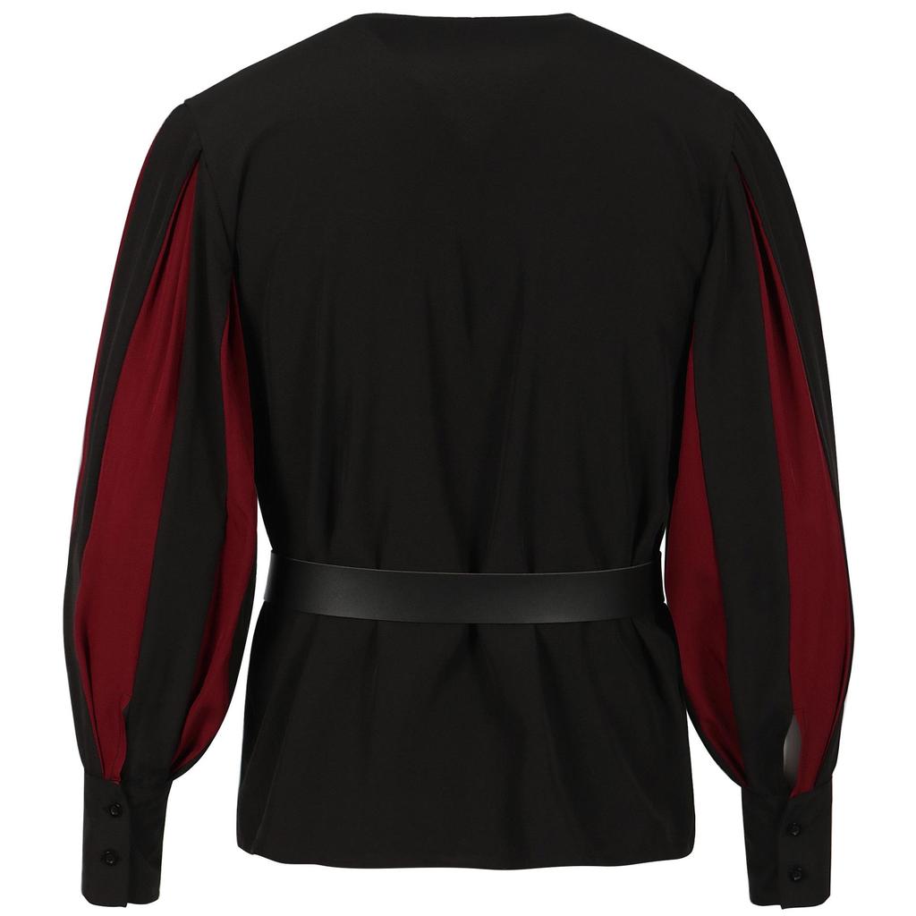 European & American Retro Medieval Costume Lace-up Shirt Cosplay Top