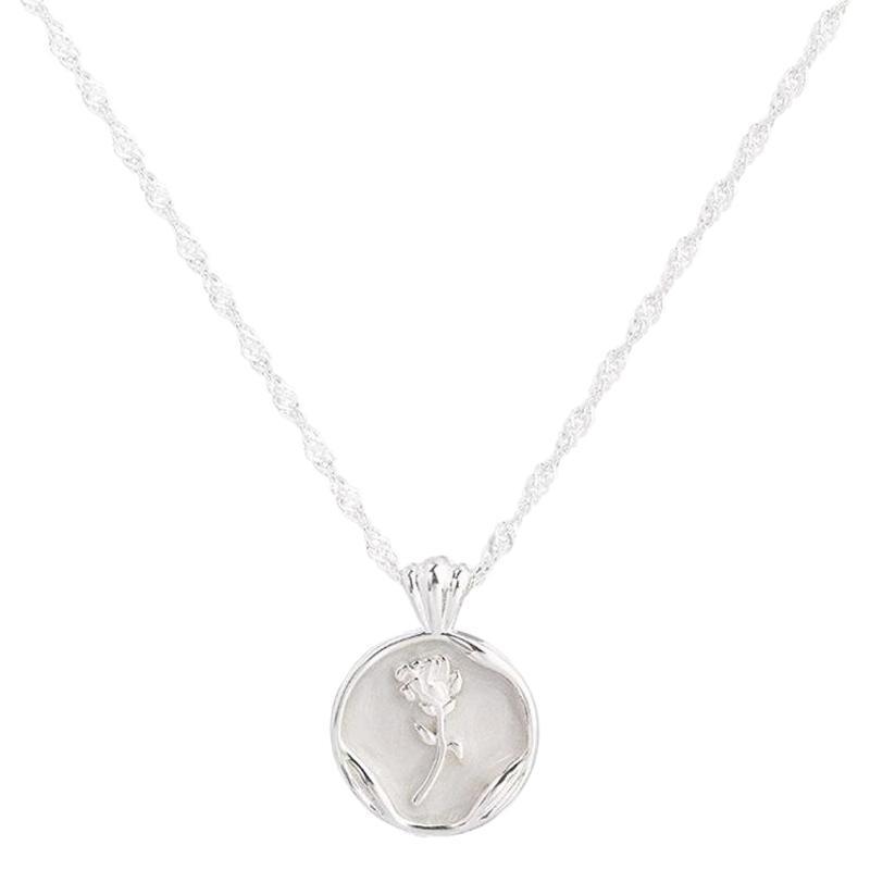 Изысканное Высококлассное Ожерелье с Подвеской в Виде Розы для Женщин - Не Тускнеющее, Универсальная Цепочка для Ключицы