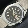 JAPAN VINTAGE SEIKO 5 AUTOMATIC REFURBISHED MENS BLACK DIAL WATCH A440666-4 Sk-a440666