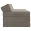 Folding Sofa Bed Light Grey 120 x 60 x 49 cm Fabric