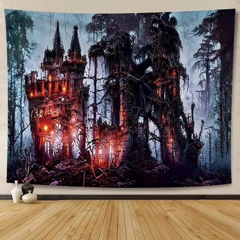 Halloween Decoration Background Cloth Hanging Cloth Wall Renovation Home Living Room Room Decoration Party Decoration