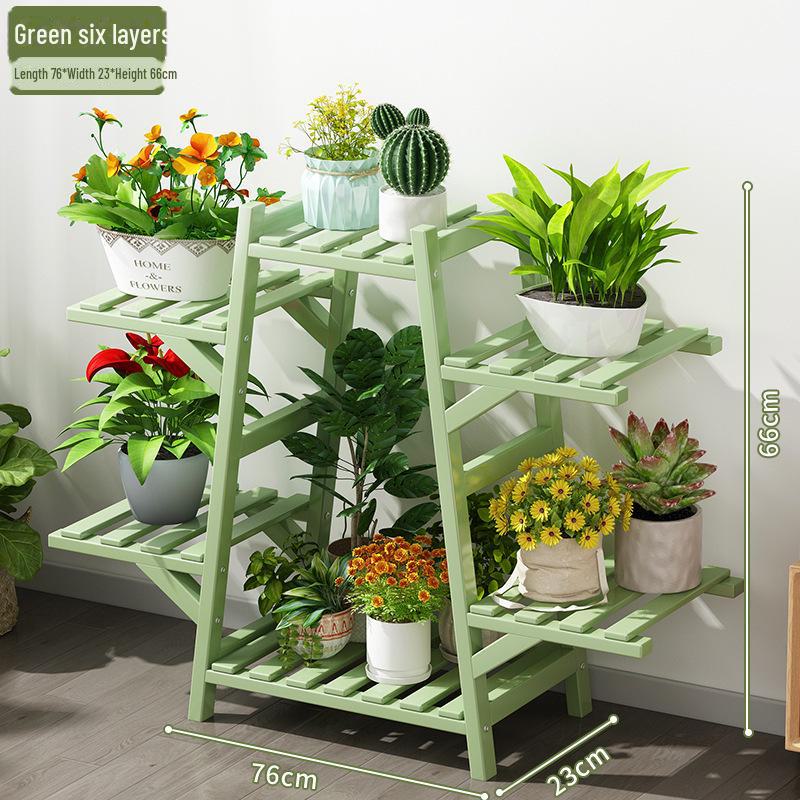 Многослойная подставка для цветов из цельного дерева для суккулентов и зелени на балконе для использования в помещении и на открытом воздухе