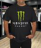 Хлопковая футболка унисекс с логотипом энергетического напитка Monster