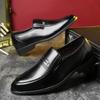 High Quality Leather Men Casual Shoes Light Formal Men Dress Shoes Comfortable Men Loafers Breathable Slip On Men Driving Shoes