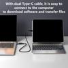 Многофункциональный высокоскоростной USB-конвертер в Type-C, 120 Вт Power Delivery, 10 Гбит/с для передачи файлов, с совместимостью для наушников