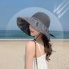 Летняя шляпа от солнца Женская соломенная плетеная шляпа с большим козырьком Защита от ультрафиолета Пляжная шляпа Дышащая панама от солнца