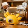 Crab Shaped 4 in 1 Magnetic Bottle Opener  Retractable Box Cutter  Mini Scissors  and Jar Opener   Compact Kitchen Gadget for Home and Office  Blue