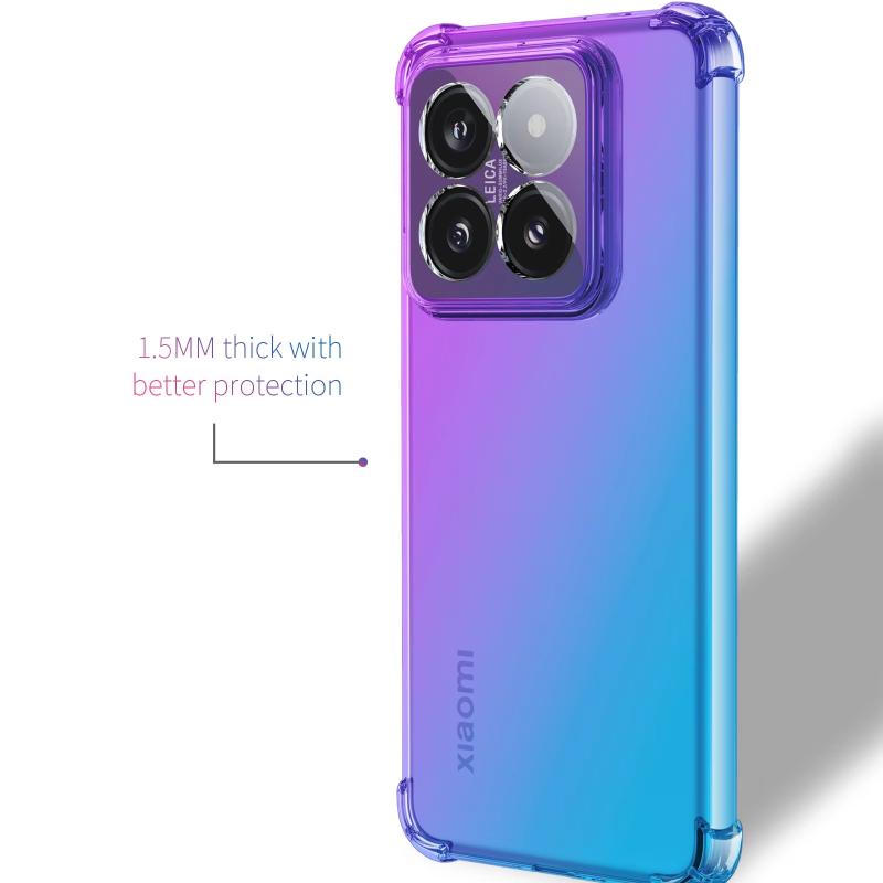Градиентный чехол для телефона POCO X7 Pro X 7 X7Pro, противоударный силиконовый полупрозрачный мягкий защитный бампер с подушками безопасности для POCO M7pro M6 Pro 5G M5S