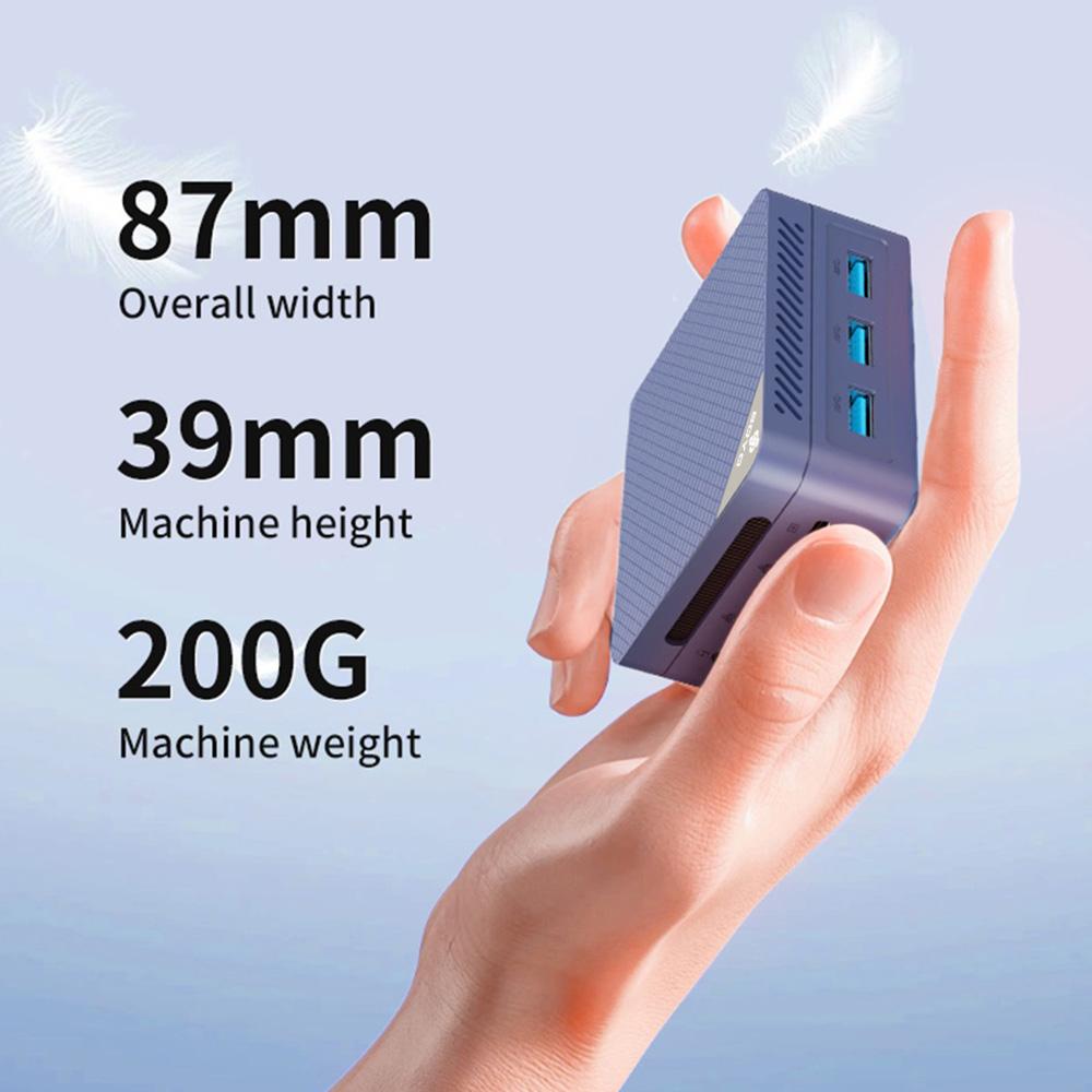 SOYO M4 Mini Mini PC, Intel N150 4 Core Max 3.6GHz, 12GB LPDDR5 RAM 512GB SSD, 2*HDMI + DP 4K Triple Display