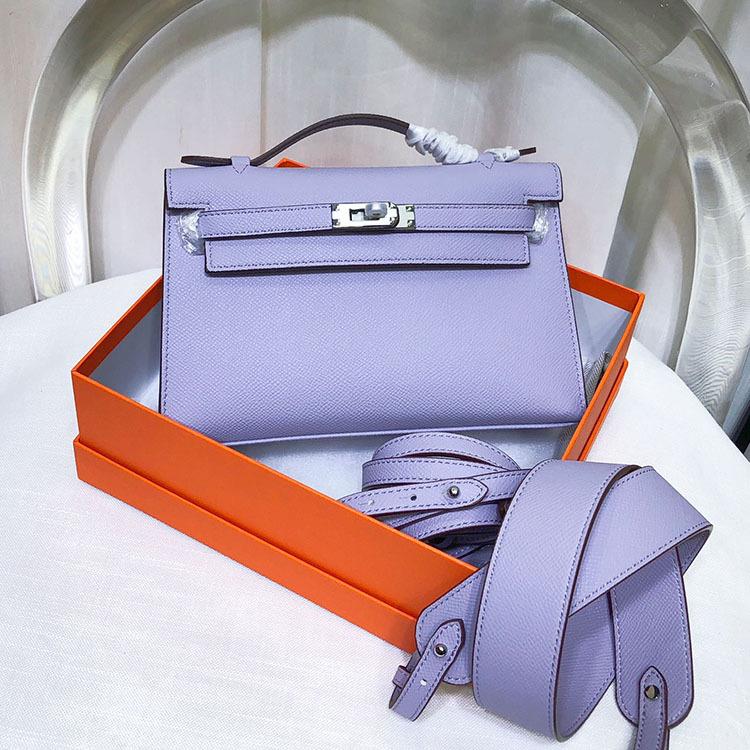 Сумка первого поколения с крокодиловым принтом, женская сумка высокого класса Feeling Taro Purple и новая коллекция, ручная сумка через плечо на одно плечо