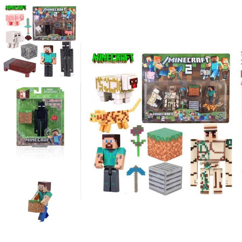Коллекция фигурок-пазлов Minecraft Высококачественный домашний декор и подарок для геймеров