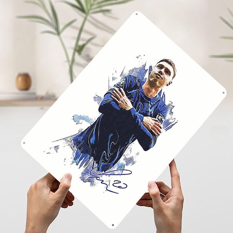 Cole Palmer Portrait Metal Poster Customized Wall Art Retro Vintage Tinplate Signs for Man Cave Office Decoration Gaming House