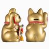 Счастливый кот Ацуме, правая рука, счастливый кот, манеки, счастливый фэн-шуй, украшение, коробка для пожертвований, золото (L-SIZE Золотой) Поднятый/Керамический_Lucky (fa_L