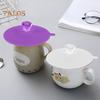 6Pcs Cup Lid Heat Resistant Multi-Purpose Silicone Cup Covers with Rhinestone Knob for Cups Mugs Wine Glasses