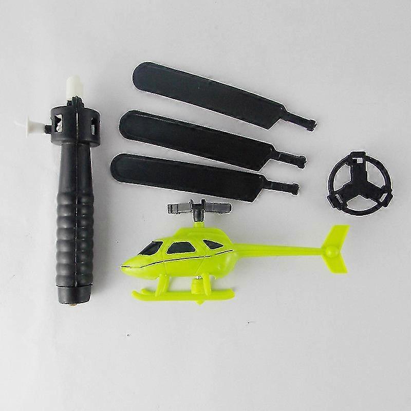 3pcs outdoor helicopters fly drawstring gift kids children helicopter toys pull string handle helicopter educational toy