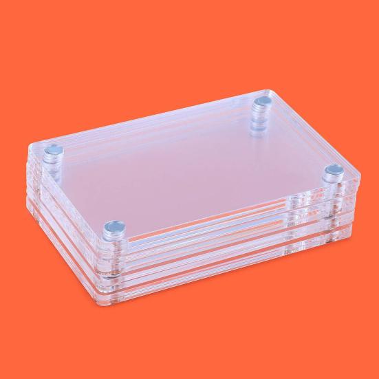 12 шт. магнитная фоторамка магнит на холодильник двухсторонняя прозрачная акриловая семейная фоторамка для показа фотографий домашний офис украшение на холодильник фото держатель