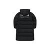 Fila Fusion Однотонная спортивная теплая свободная длинная пуховая куртка с капюшоном для женщин верхняя одежда Черная T11W345907ABK