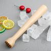Heavy Duty Wooden Muddler Cocktail Crusher Long Handle Tool for Mashing Herbs Fruits Mixing Bar Drinks