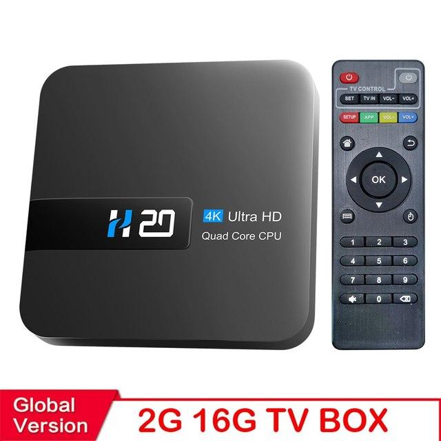 H20 Smart Android TV Box Android 10,0 2 ГБ 16 ГБ 4K HD H.265 Медиаплеер ТВ-приставка Android 3D Play Store Очень быстрая телеприставка 1080P
