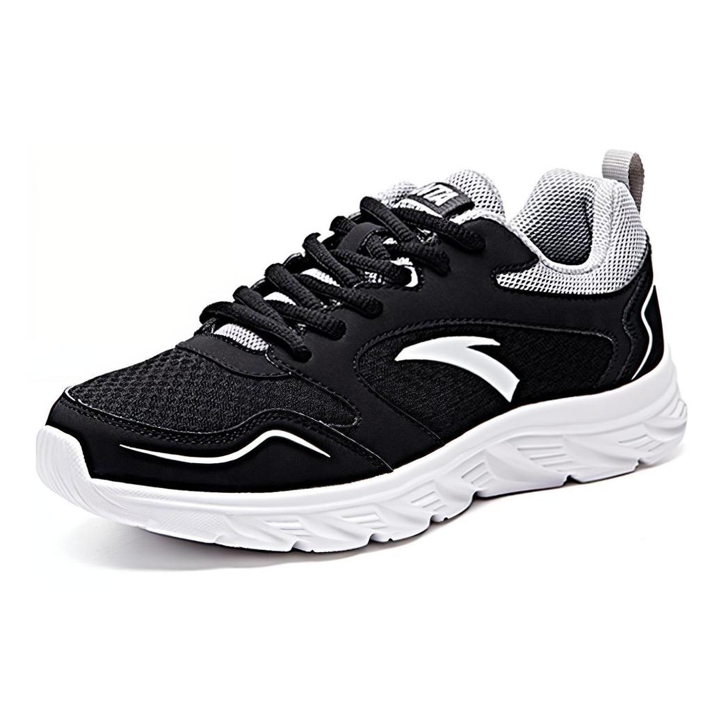 Anta Mesh Sports Cushioning Non-Slip Wear-Resistant Breathable Rebound Low-Top Running Shoes Men Sneaker Black 91645515-5
