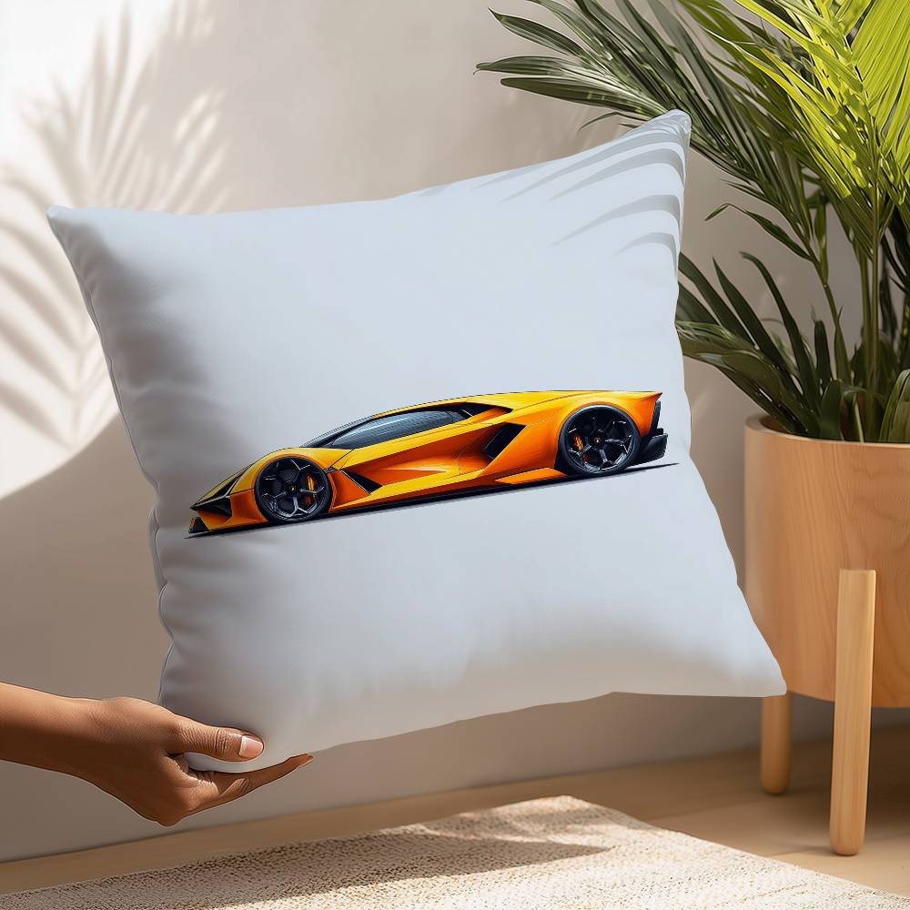 SuperCars-L-LamborghiniS Наволочка Плюшевая ткань Мягкая Наволочка Двусторонняя печать Наволочка Домашние подарки